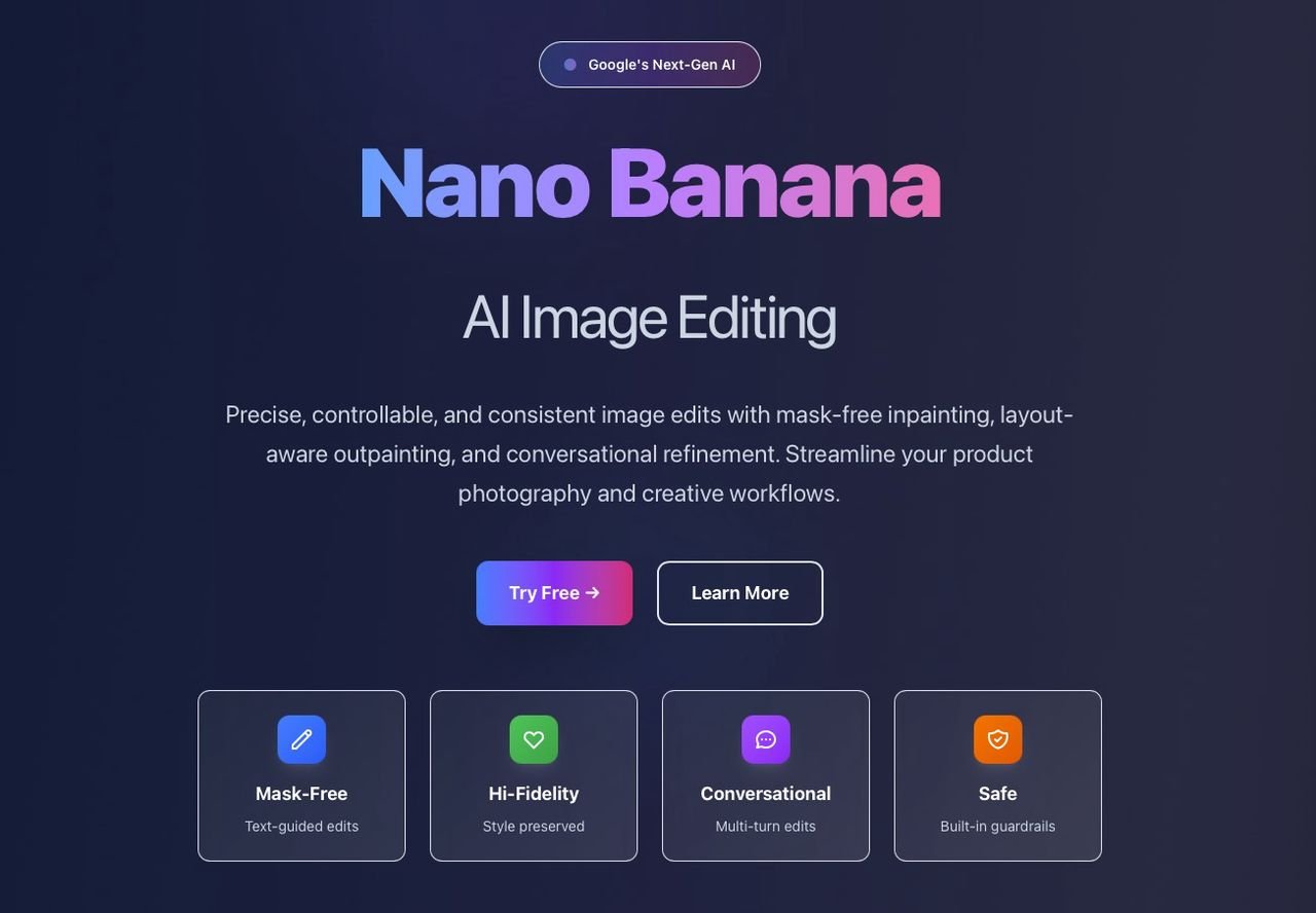 Nano Banana Free AI Image Editor