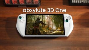 Absolute 3D1 handheld gaming device with glasses-free 3D display