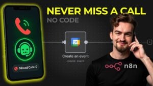 Illustration of a no-code AI voice agent for business automation