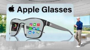 Apple Glasses showcasing AI-powered augmented reality features