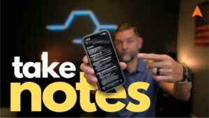 Apple Notes app interface showcasing productivity features
