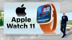 Apple Watch Series 11 showcasing its sleek design and larger display