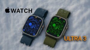 Apple Watch Ultra 3 showcasing its vibrant LTPO3 OLED display