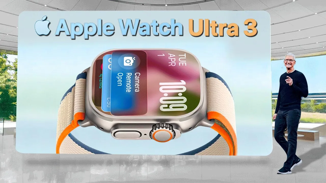 Apple Watch Ultra 3 with advanced health monitoring features like ECG and blood oxygen tracking