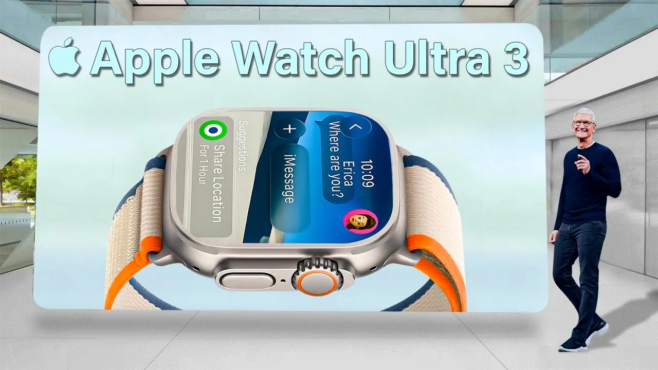 Slimmer and sleeker Apple Watch Ultra 3 design with enhanced durability