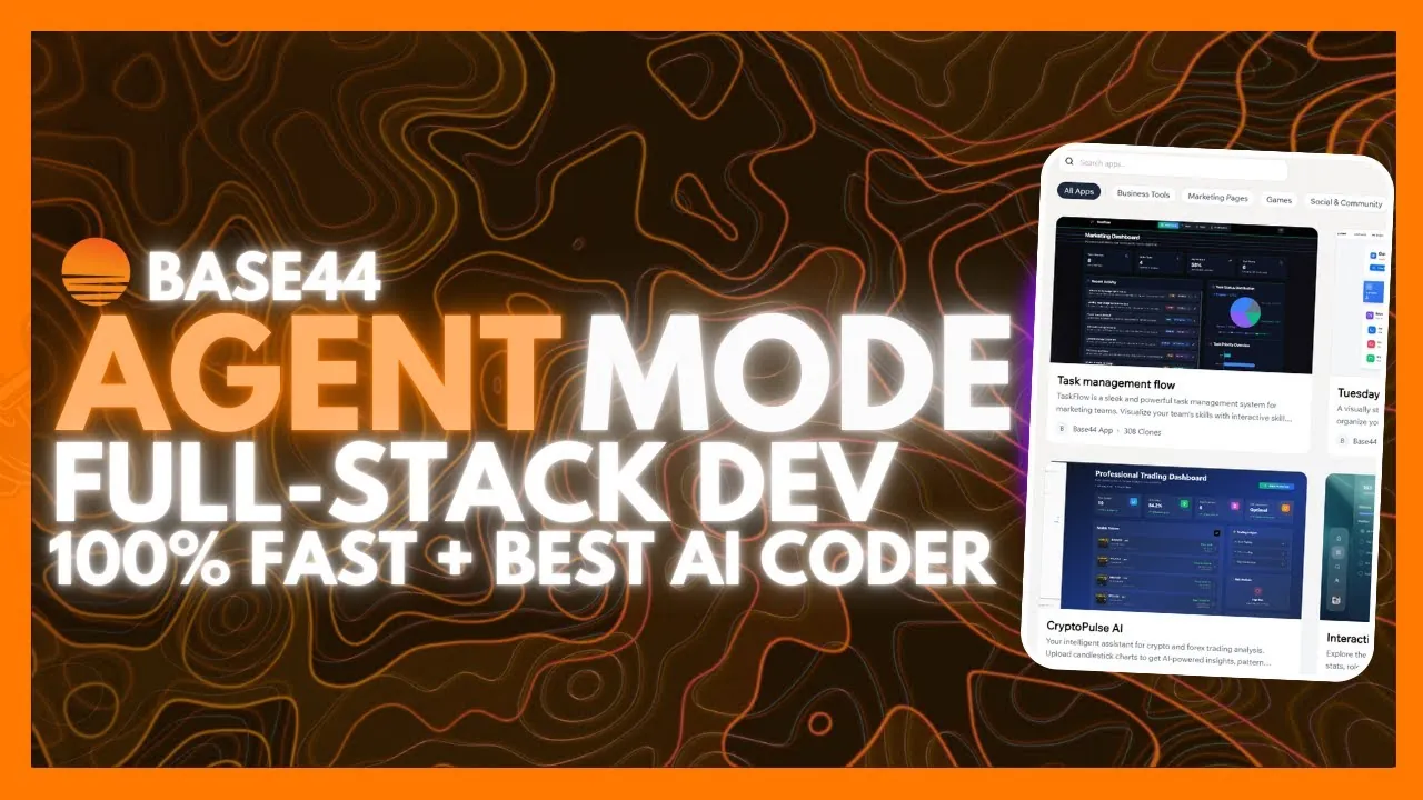 Base44 Agent Mode simplifying app creation with natural language input