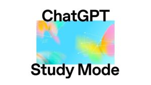 Student using ChatGPT Study Mode for guided inquiry and active learning at a laptop