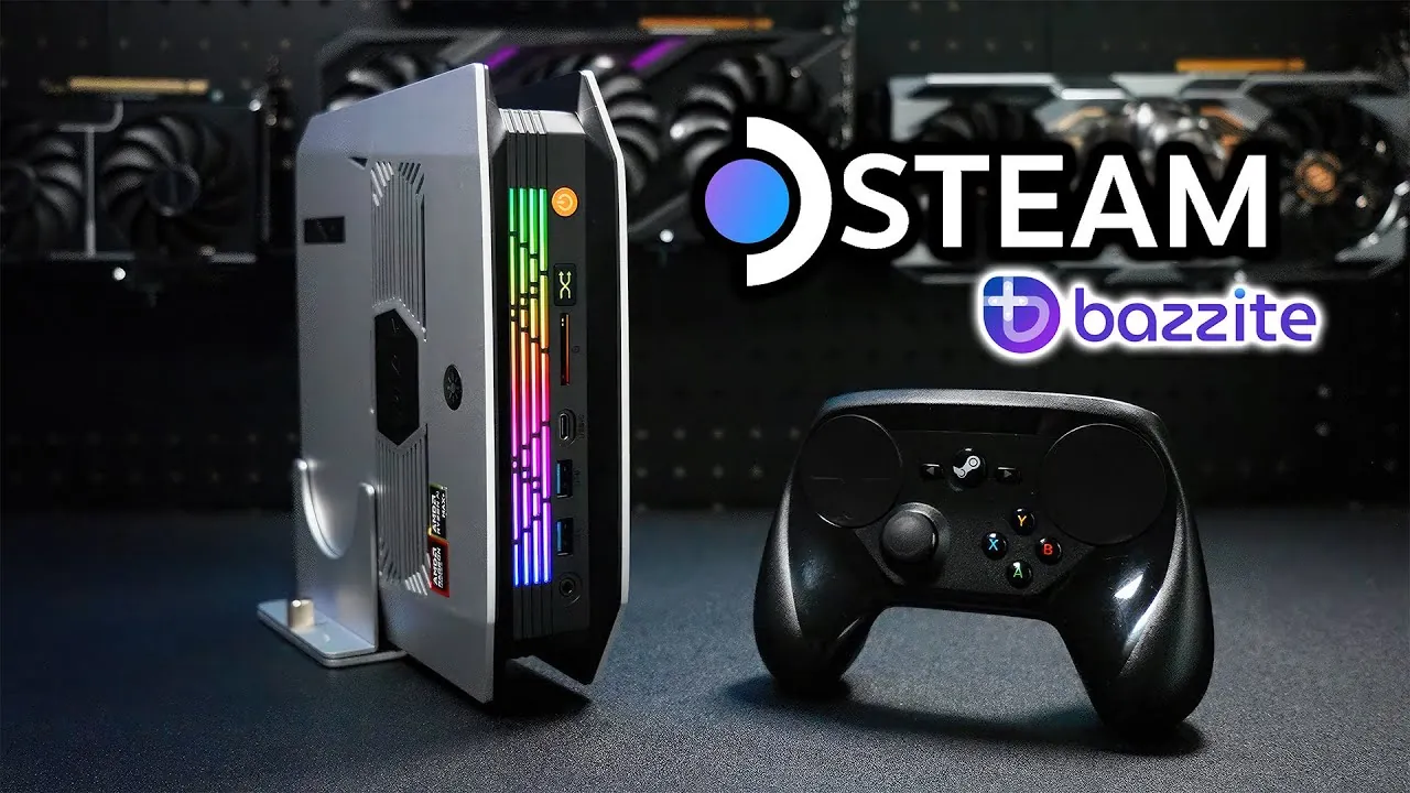 Compact gaming PC with dual-boot Windows 11 and Linux system