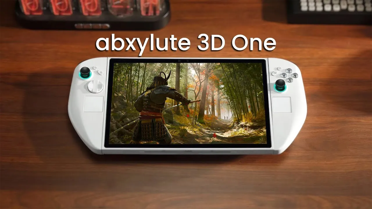 Close-up of the Abxylute 3D One showcasing its immersive 3D visuals