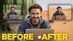 Google AI image editing tool transforming a photo