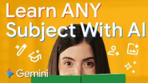 Student using Google Gemini with personalized prompts for a tailored learning plan