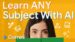 Student using Google Gemini with personalized prompts for a tailored learning plan