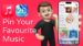 iOS 26 pinning feature for quick access to favorite music