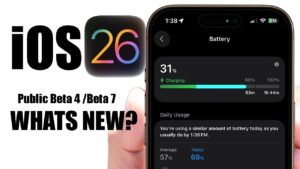 Refined action button design in iOS 26 Beta 7 with sleek blue aesthetic