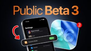 Liquid glass design refinements in iOS 26 Beta 3 for a sleek user interface