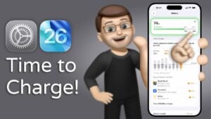 iOS 26 charging time estimates feature in the Battery settings