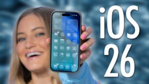 Liquid Glass design in iOS 26 showcasing customizable transparency and color schemes