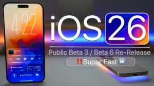 iOS 26 Public Beta 3 showcasing performance enhancements and bug fixes