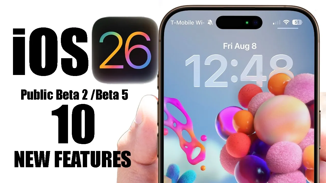 New customization options in iOS 26 Beta 5 with unique wallpapers