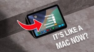 iPadOS 26 Liquid Glass design on iPad Mini screen