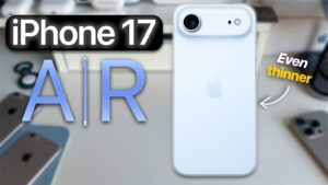 iPhone 17 Air showcasing its ultra-thin titanium design