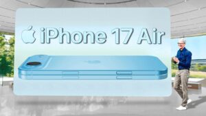Ultra-thin iPhone 17 Air design with sleek 5.5 mm profile