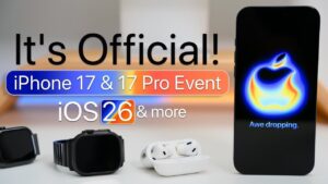 Apple iPhone 17 event announcement with new product details
