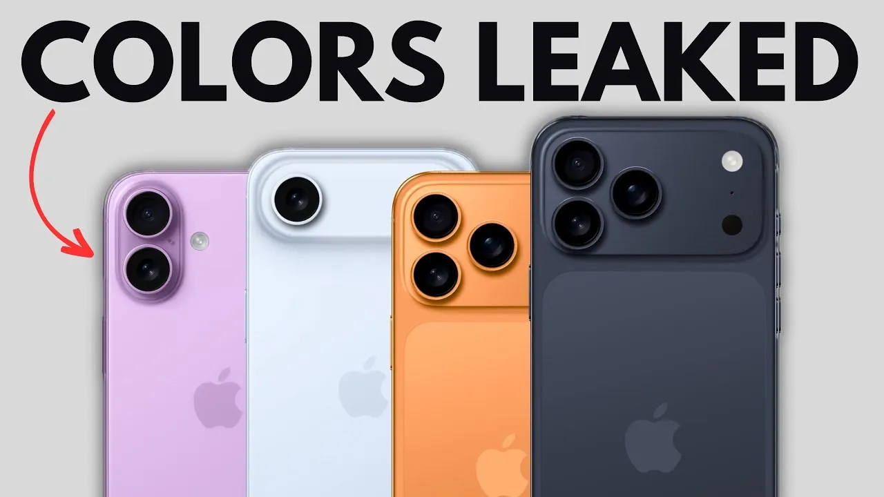 Close-up of iPhone 17 Pro in vibrant papaya orange color option
