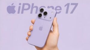Close-up of iPhone 17 Pro Max showcasing its advanced 48MP telephoto camera