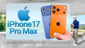 iPhone 17 Pro Max showcasing its sleek new design and color options