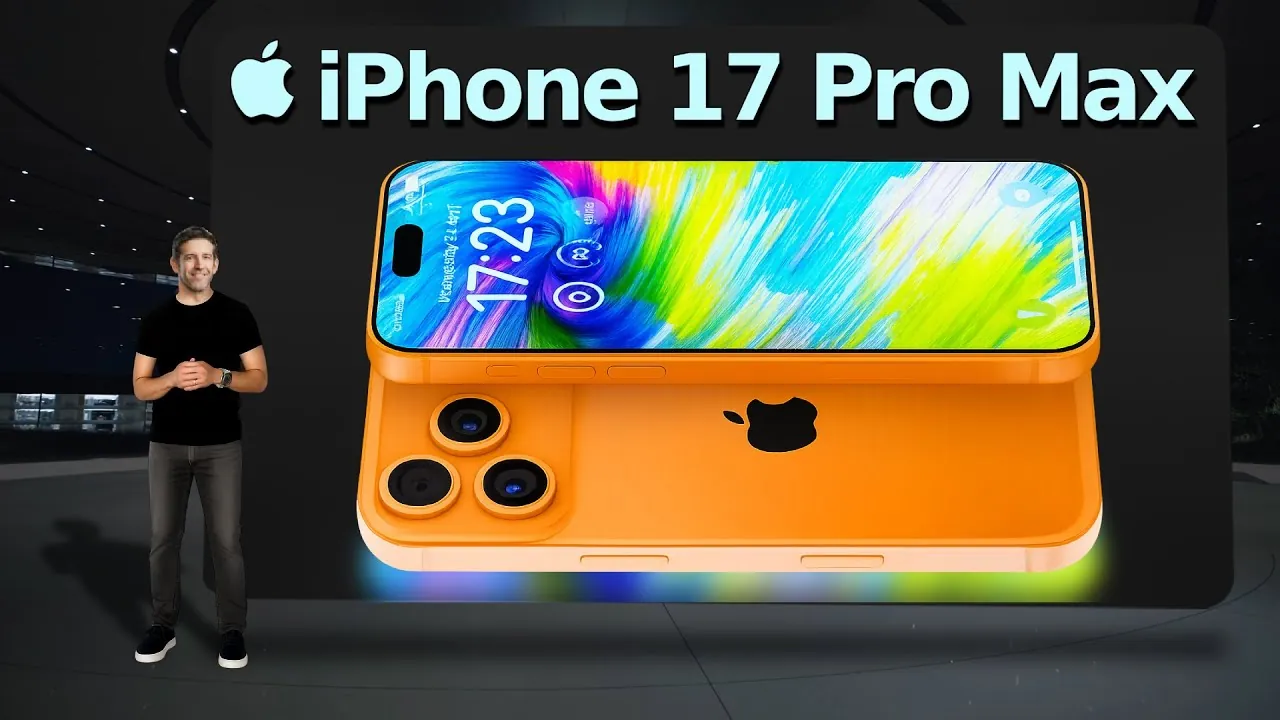 9-inch OLED display on the iPhone 17 Pro Max with ProMotion