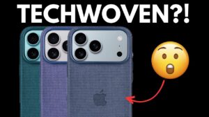Close-up of Apple’s new TechWoven case design for iPhone 17