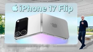 Foldable iPhone Flip showcasing sleek design and portability