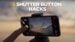 Close-up of iPhone camera app showing shutter button options