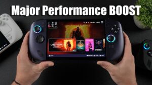Legion Go S handheld gaming console with advanced features