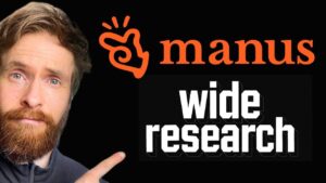 Manus AI showcasing its Wide Research feature for enhanced productivity