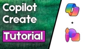Microsoft Copilot Create interface for generating custom visuals
