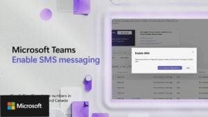 Microsoft Teams SMS integration feature for streamlined communication