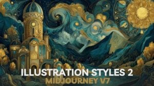 Overview of MidJourney v7’s 25 unique illustration styles