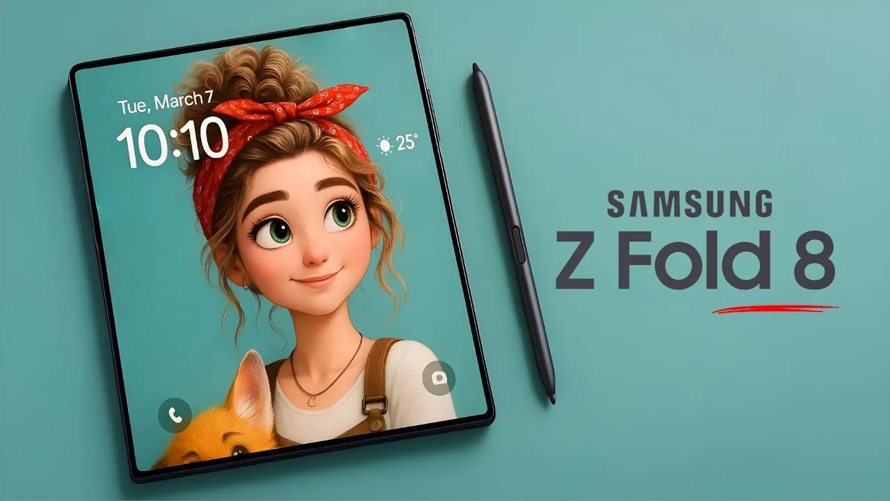 Mont Flex display technology on the Samsung Galaxy Z Fold 8 with no creases