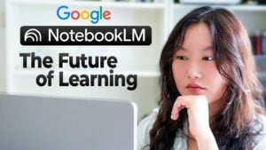 NotebookLM interface showcasing AI-driven learning tools