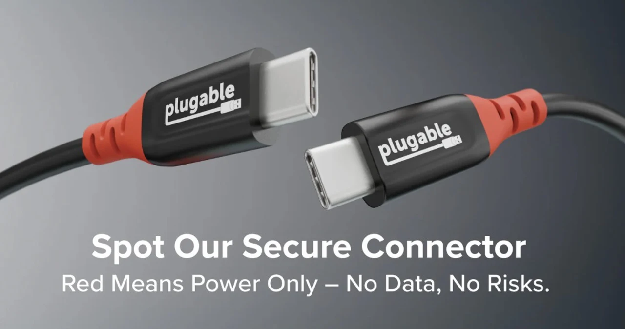 Plugable 240W USB-C charge-only cable with data blocking design