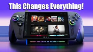 The ROG Xbox Ally handheld gaming console with cutting-edge features