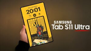 Samsung Galaxy Tab S11 Ultra showcasing its sleek design and large display