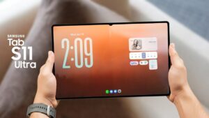 Samsung Galaxy Tab S11 Ultra showcasing its ultra-bright HDR display