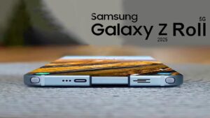 Samsung Galaxy Z Roll showcasing its rollable display technology