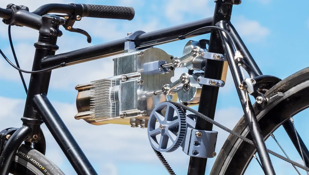 A sustainable bike powered by a Stirling engine using air temperature