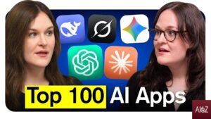 A list of the top 100 AI apps revolutionizing technology in 2025