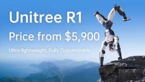 Unitree R1 affordable humanoid robot with modular design for hands-on learning and innovation