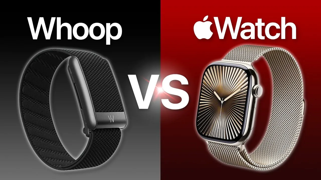 Whoop fitness tracker and Apple Watch design differences explained